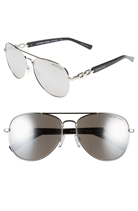 michael kors women's shades aviator|Michael Kors light gray aviators.